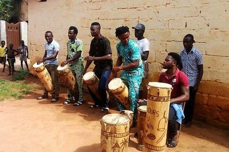Drummers in Benin