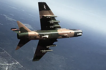 Between 1968 and 1976, 459 A-7D Corsair aircraft were delivered to the U.S. Air Force.