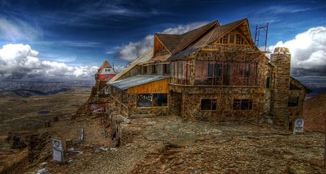 The lodge at Bolivia’s Chacaltaya Glacier