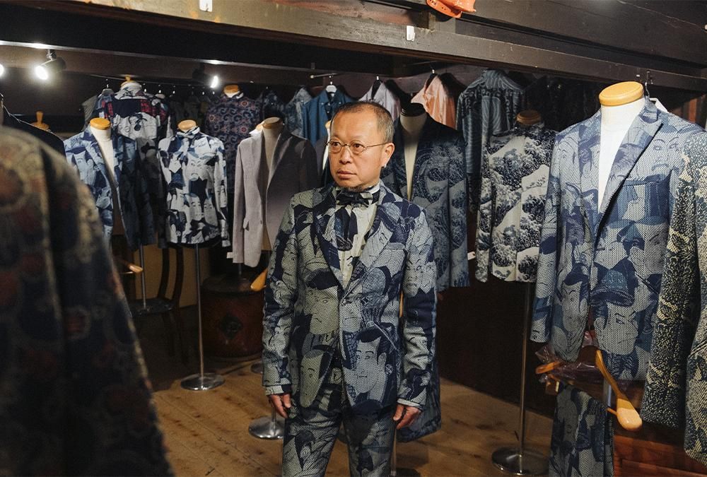 Fashion designer Jun Obara, at his shop in the post town of Tsumago, Japan.