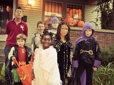 Costumed kids hit the streets each year in search of candy.
