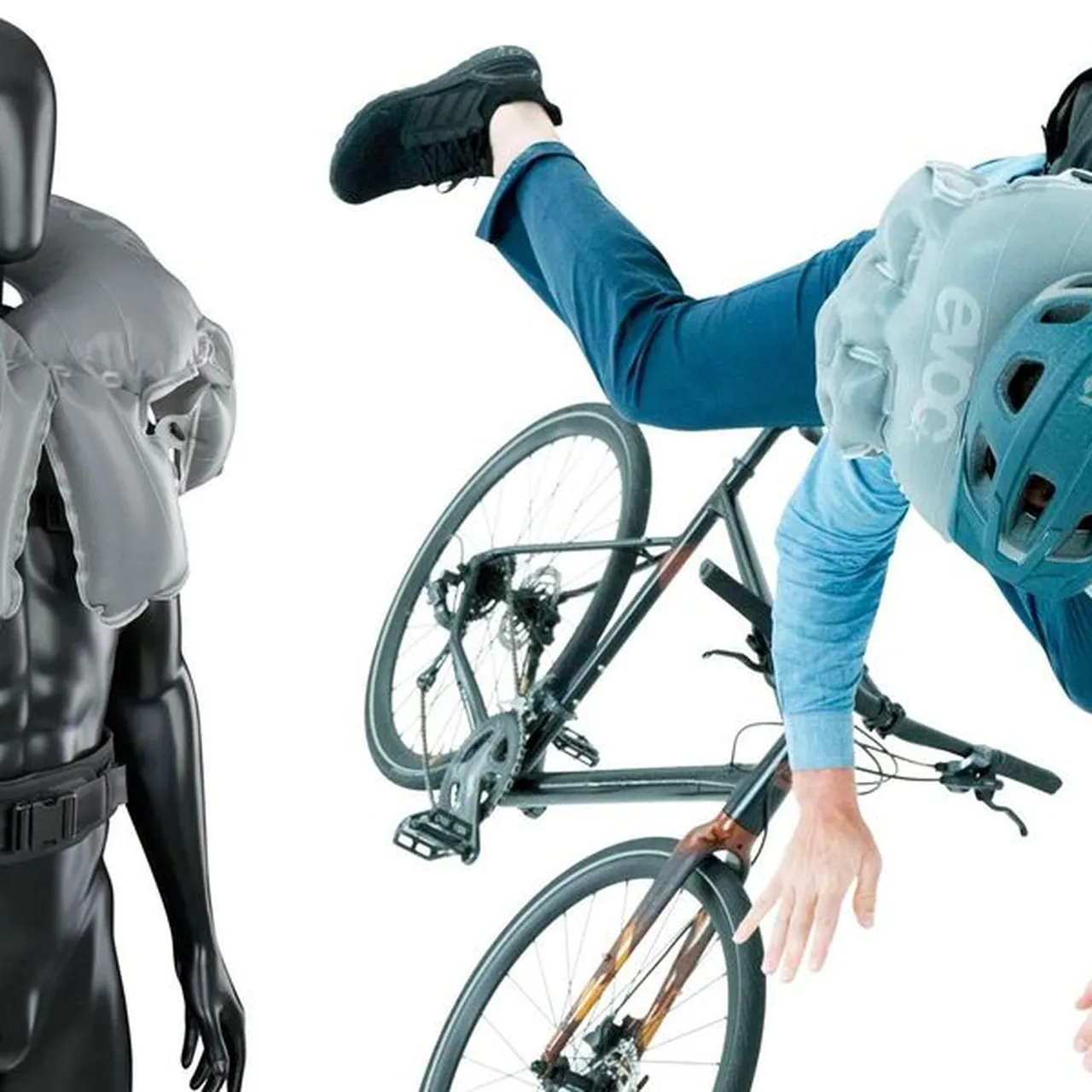 bike crash helmet airbag New Backpack Deploys Airbags to Protect Bicycle Riders in Accidents