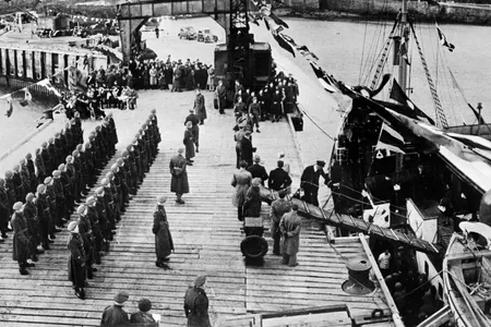 In 1946, the British garrison welcomed the returning residents of Alderney, who had evacuated prior to the Nazi occupation in 1940.&nbsp;
