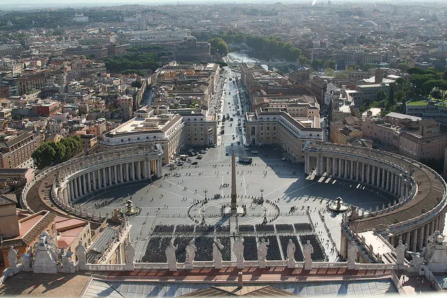 St Peter’s square, as seen from St Peter’s Basilica