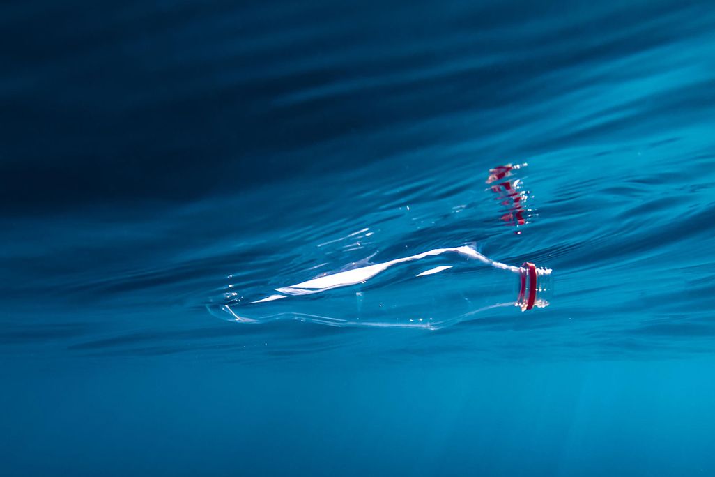 Plastic Bottle in Water