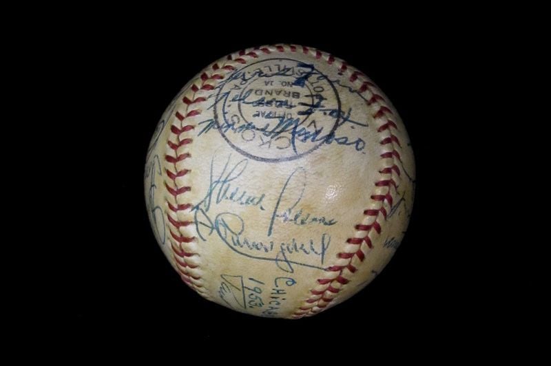 Autographed baseball