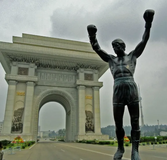 The miniature figurine of Rocky Balboa