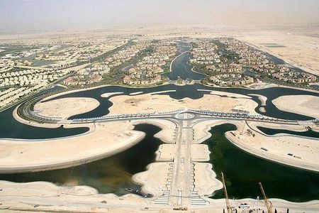 Dubai’s man-made Jumeirah Islands.