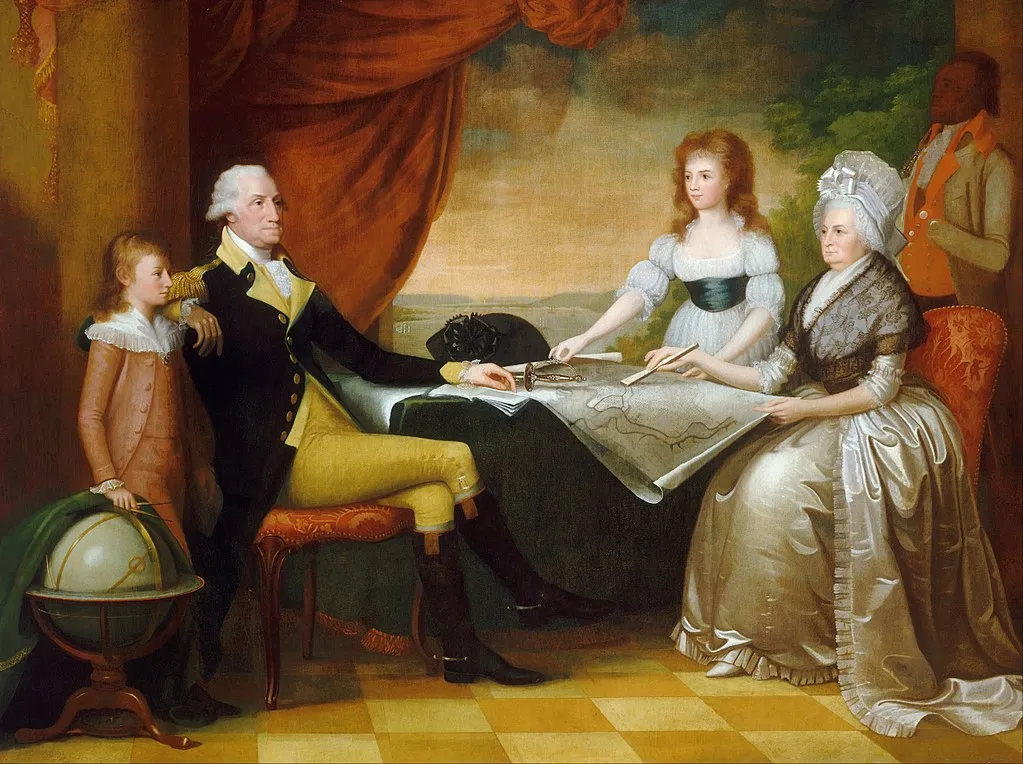 Savage portrait of George Washington and his family