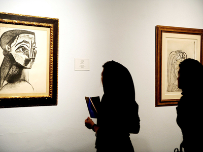 One of the known Pablo Picasso works held in collections of the Museum of Contemporary Art in Tehran.