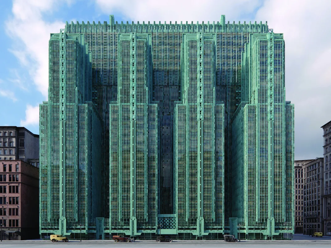 A rendering of the National Life Insurance Building