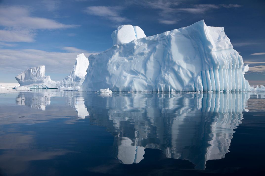 Towering mountains of ice