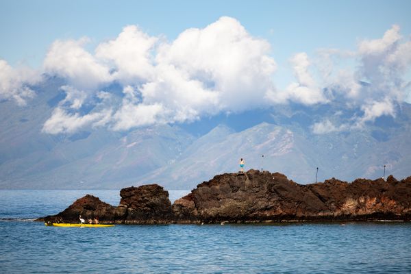 A young cliff diver hesitates thumbnail