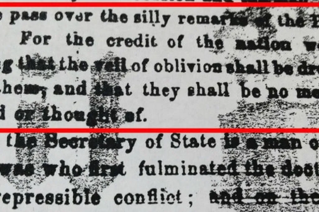 An editorial that critiqued Lincoln’s Gettysburg Address as “silly remarks.”