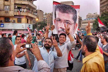 Just a year ago these people were celebrating Morsi’s election.
