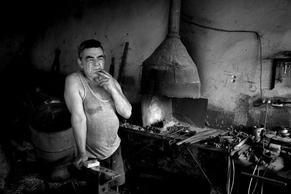 Blacksmith from village Bashaid in Serbia 2008. thumbnail
