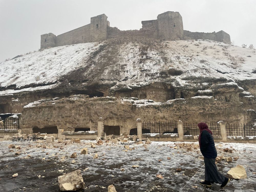 Damaged Gaziantep Castle