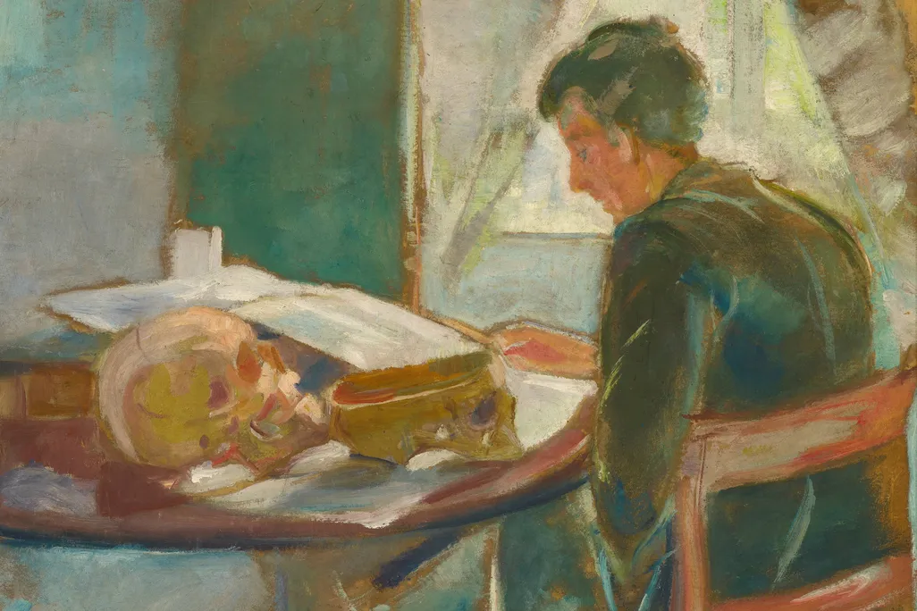 Andreas Munch Studying Anatomy