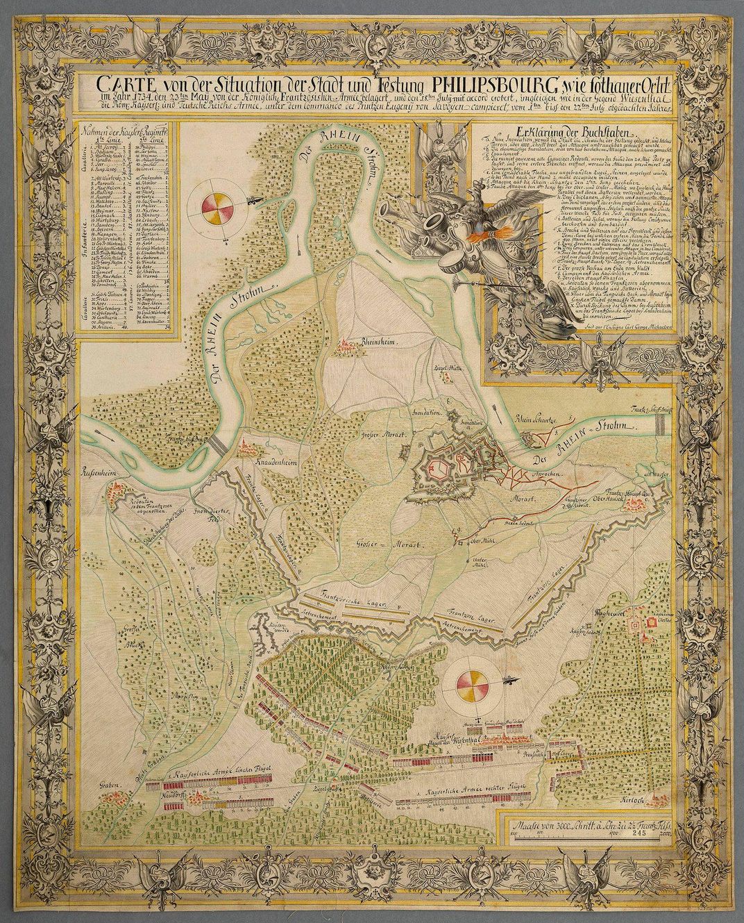 A colorful map of Philippsburg