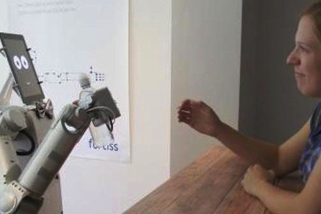 The bartending robot James is here to serve.