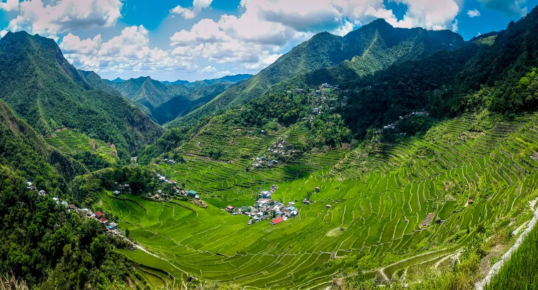 World Heritage designated Rice Terraces near Banaue