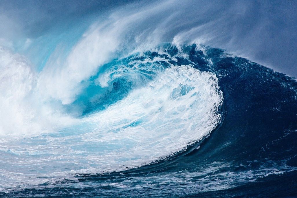 a giant wave