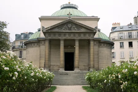 More than 500 people guillotined during the French Revolution may have been buried in the walls of this 19th-century chapel. 