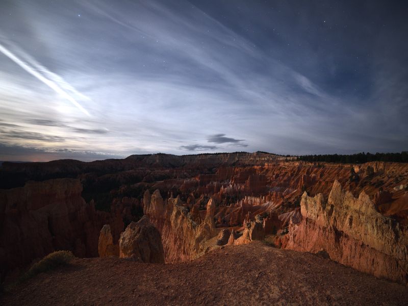 bryce canyon utah at night