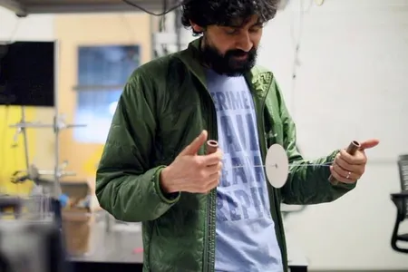 Manu Prakesh spins his Paperfuge
