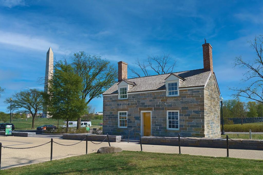 A stone house on the National Mall