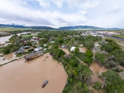 Flooding in Livingston, Montana, in June