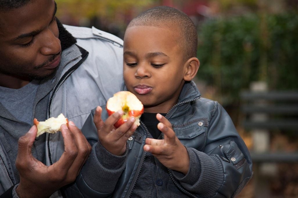 Boy Eating Apple