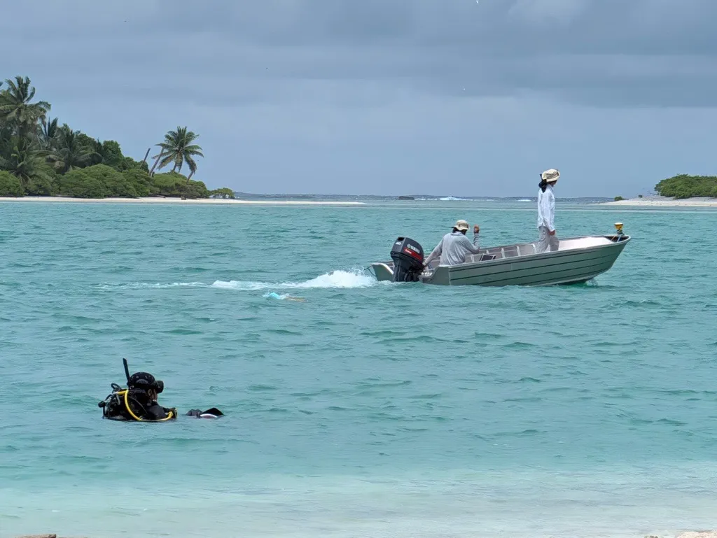 Underwater survey at Nikumaroro