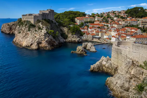 Fort Lovrjenac, New Old City and Old City Wall and "Blackwater Bay" in Drobrovnik thumbnail