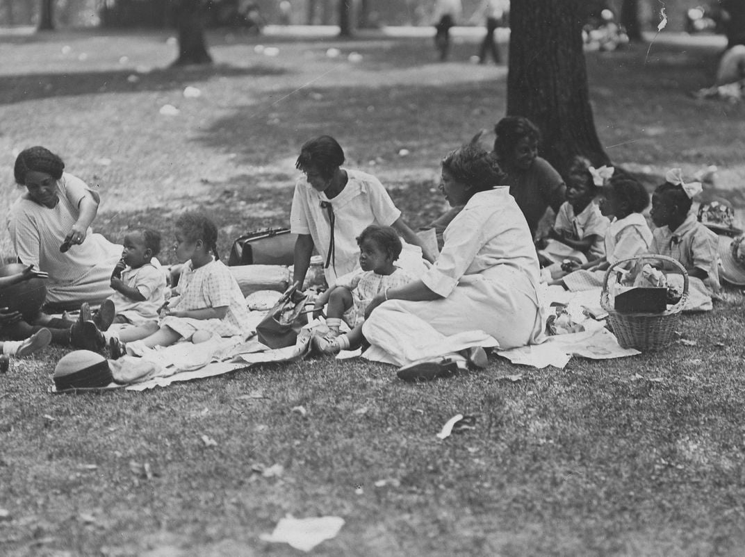 Picnic in Druid Hill Park, Baltimore, 1956