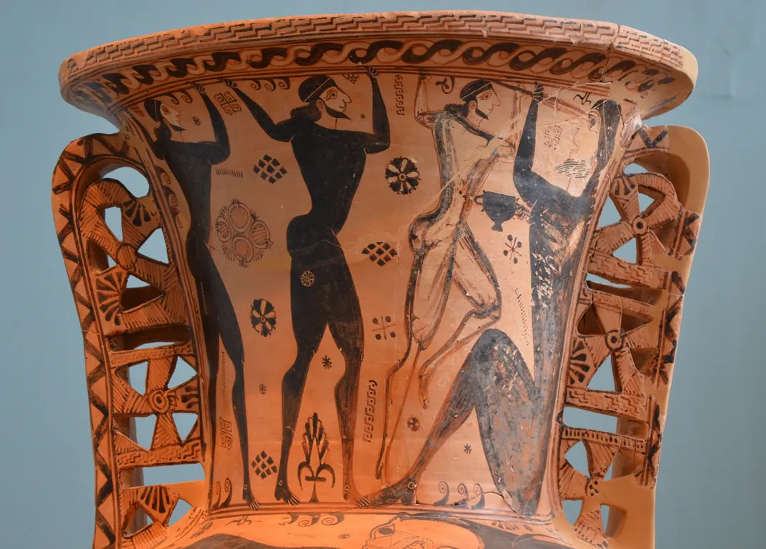 Odysseus blinding Polyphemus amphora