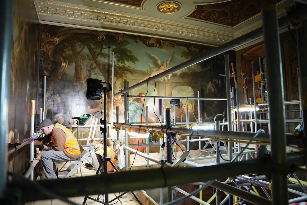 Restoration work underway at Barts