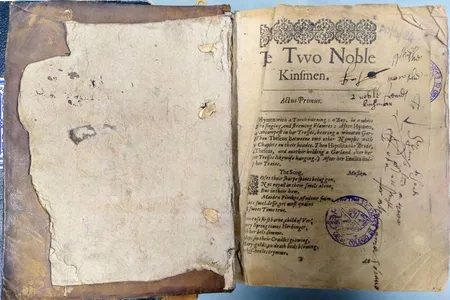 This book, printed in 1634, contains what may be the first Shakespeare play to reach Spain. 