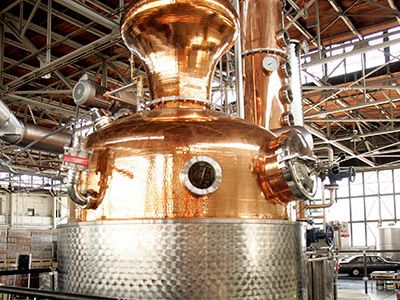 The first microdistillery in the U.S. was California's St. George Spirits, founded in 1982.