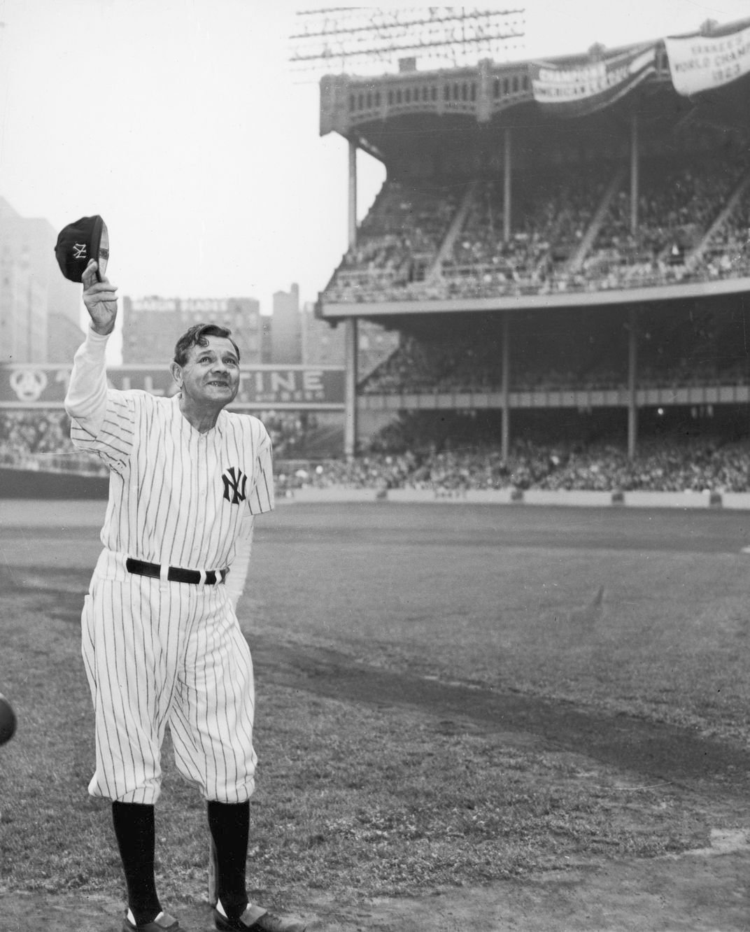 Babe Ruth's final appearance in a Yankee's uniform, 6/16/1948