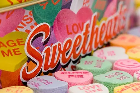 More than eight billion, or 13 million pounds, of Sweetheart candies are sold in the six weeks leading up to Valentine's Day.