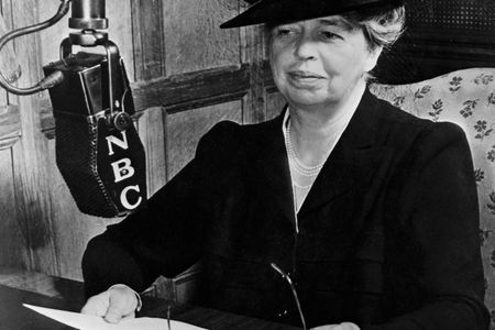 In 1957, the former first lady took to the wheels of steel.