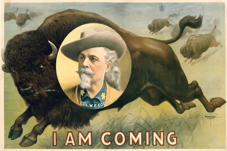 Buffalo Bill poster, 1900, by the Courier Lithography Company