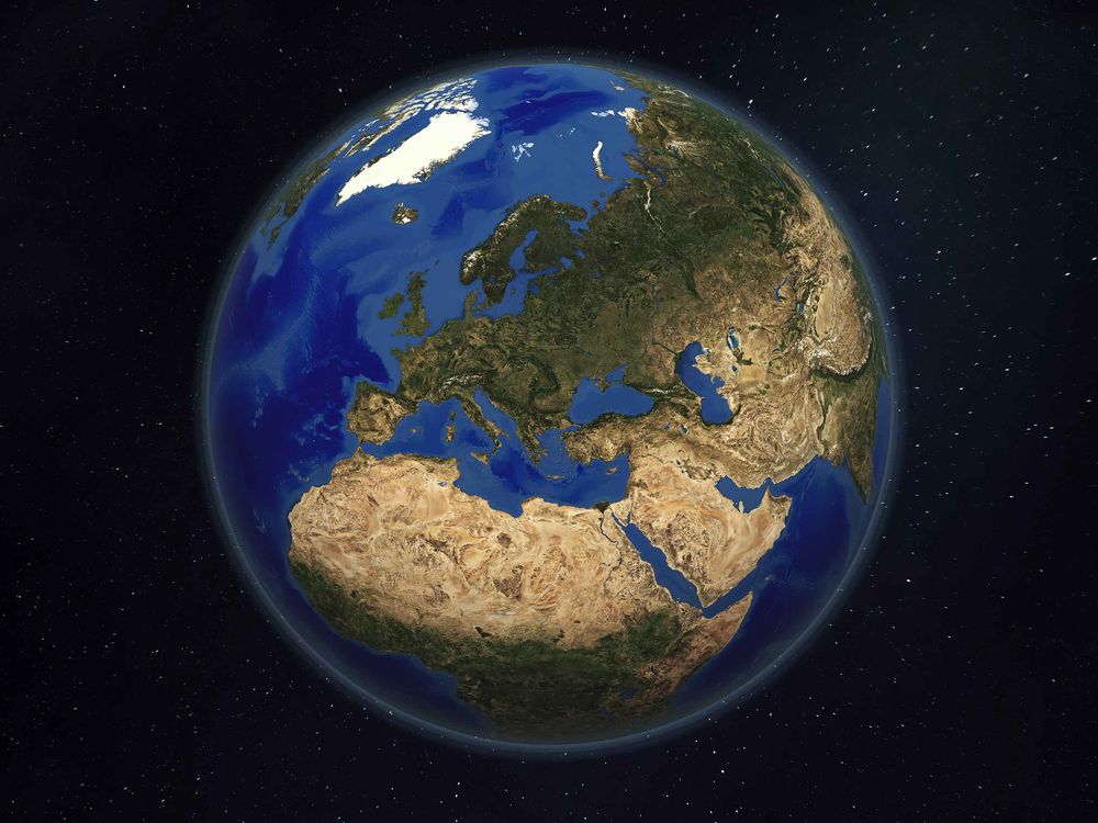 Satellite image of the Earth
