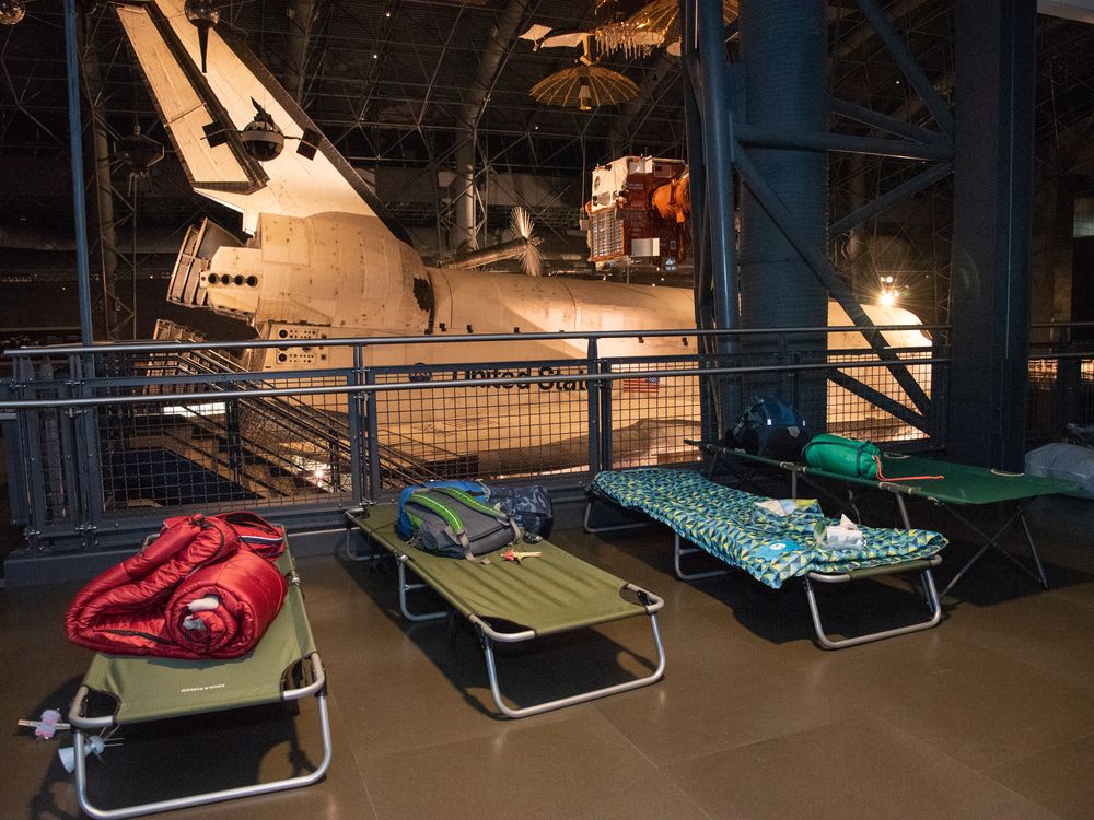 Smithsonian Sleepover at the National Air and Space Museum's Udvar Hazy Center (Smithsonian Associates)