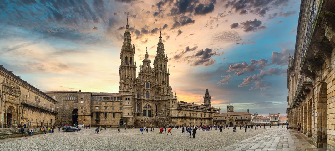 The cathedral at Santiago de Compostela