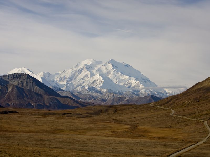 Mt Mckinley As Seen From Denali National Park 