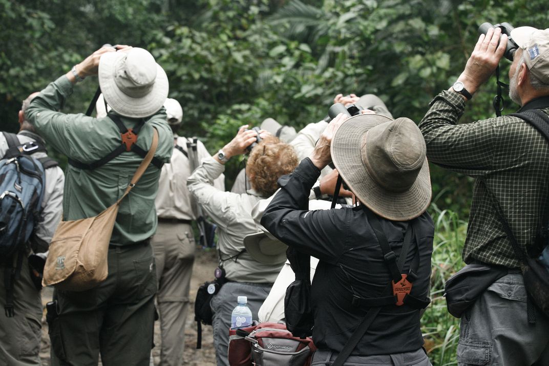 A group of bird-watchers in Panama in 2012