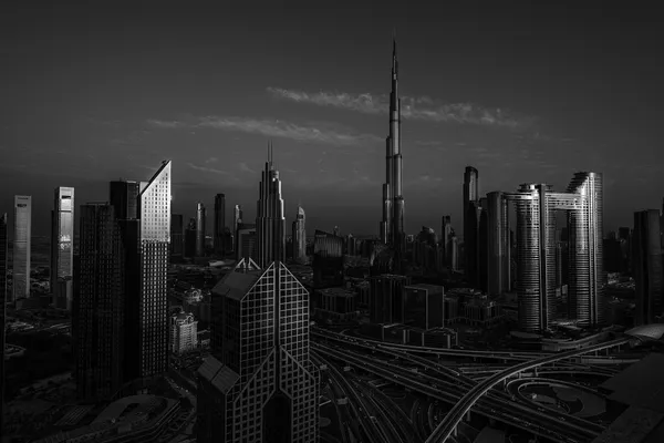 Dubai Skyline in Monochrome Light thumbnail