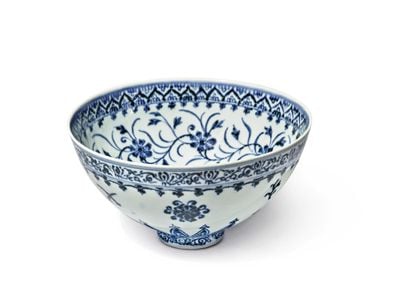 Just six comparable Ming dynasty bowls are known to survive today.